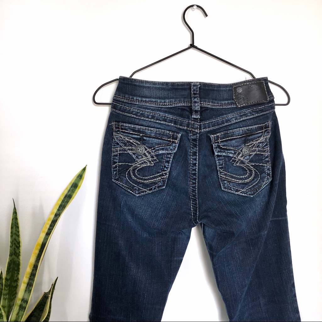 Silver Jean Co  Dark Denim Suki Surplus Jean
